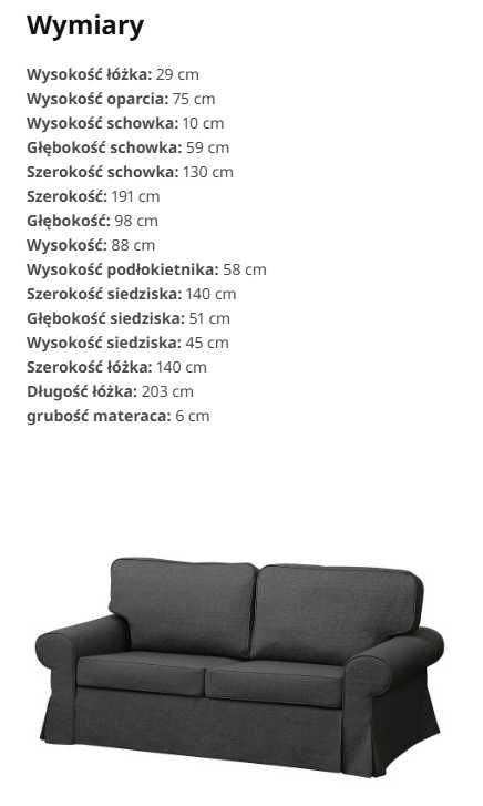 Sofa dwuosobowa Evertsberg - IKEA