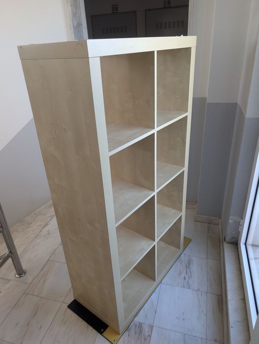 Estante IKEA KALLAX, carvalho, 77x147 cm