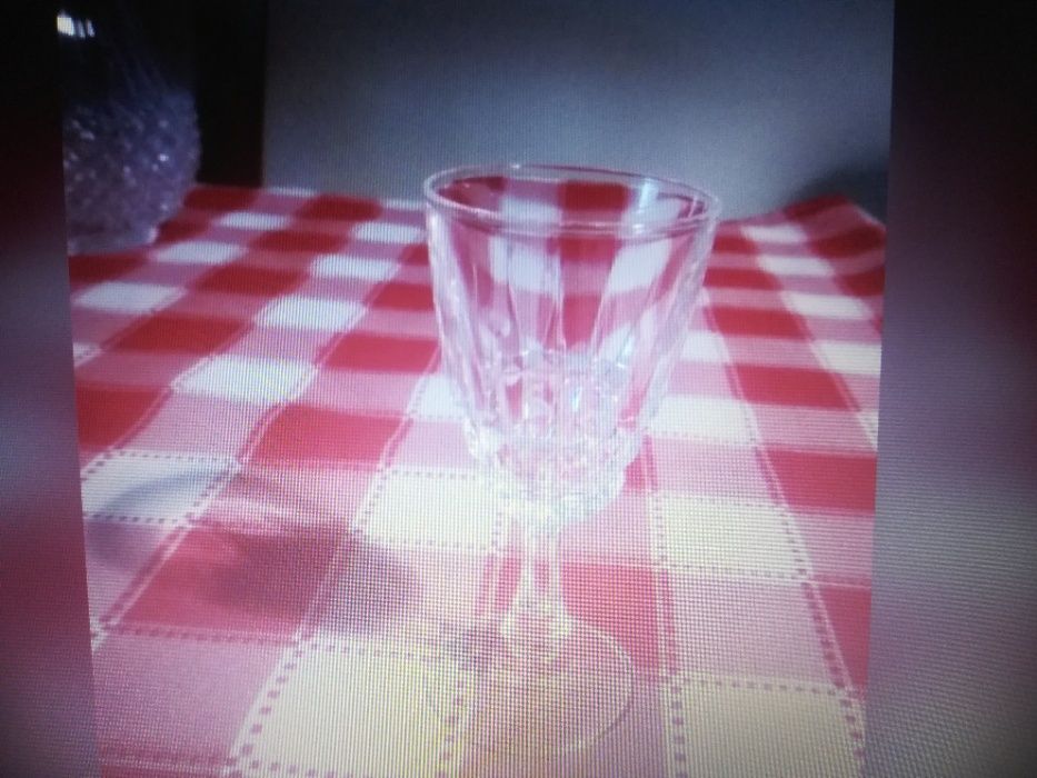 serviço de copos de cristal