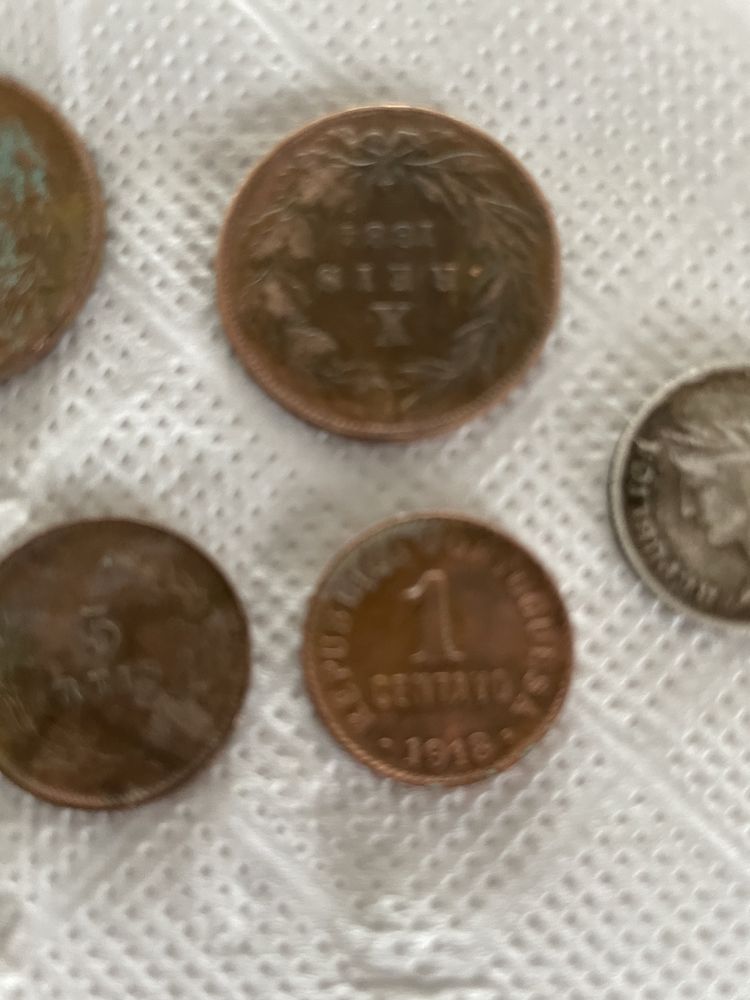 Moedas antigas varias