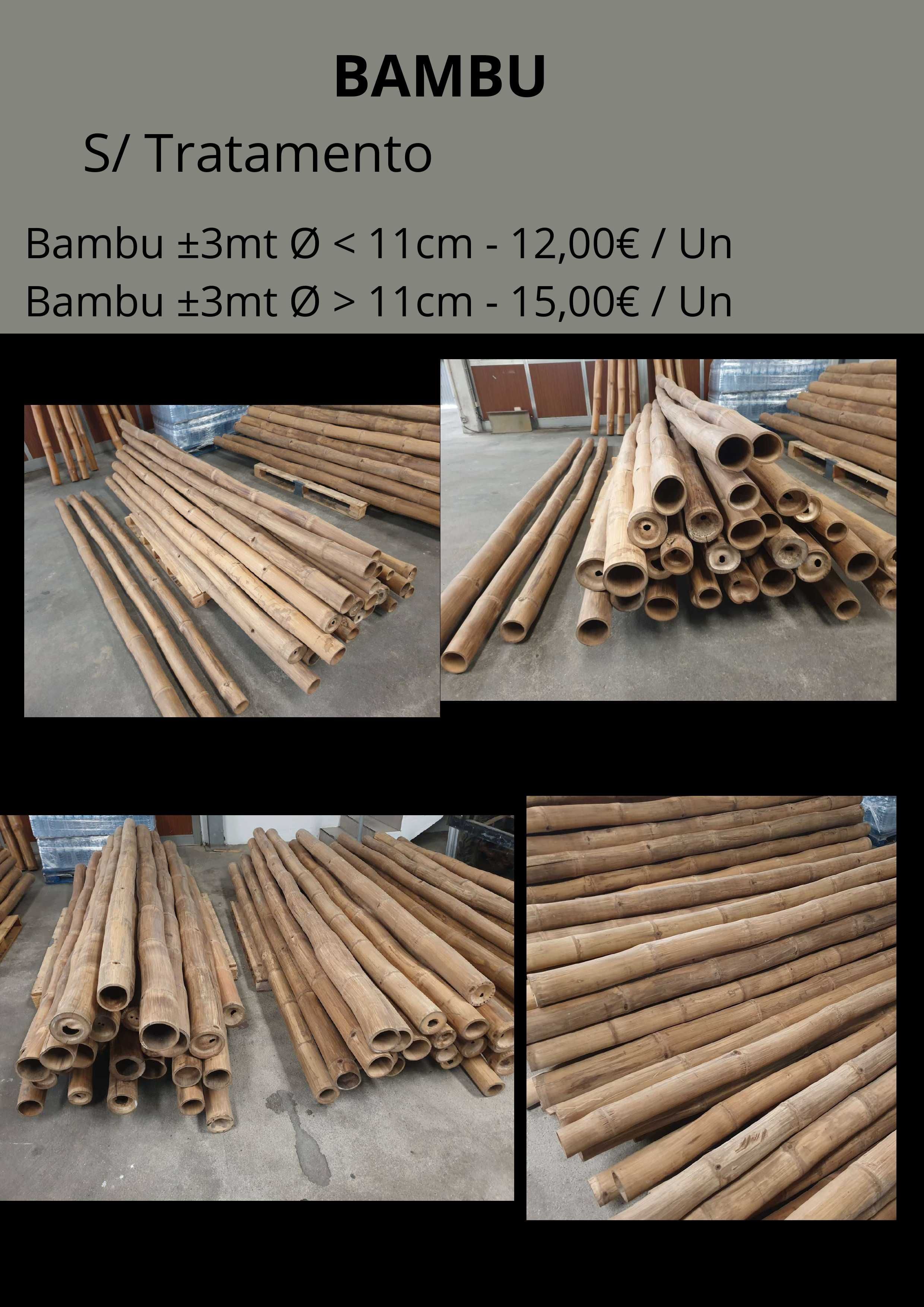 Bambu natural com 3mt