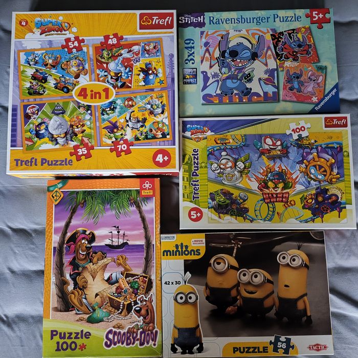 Puzzle różne dzieciece