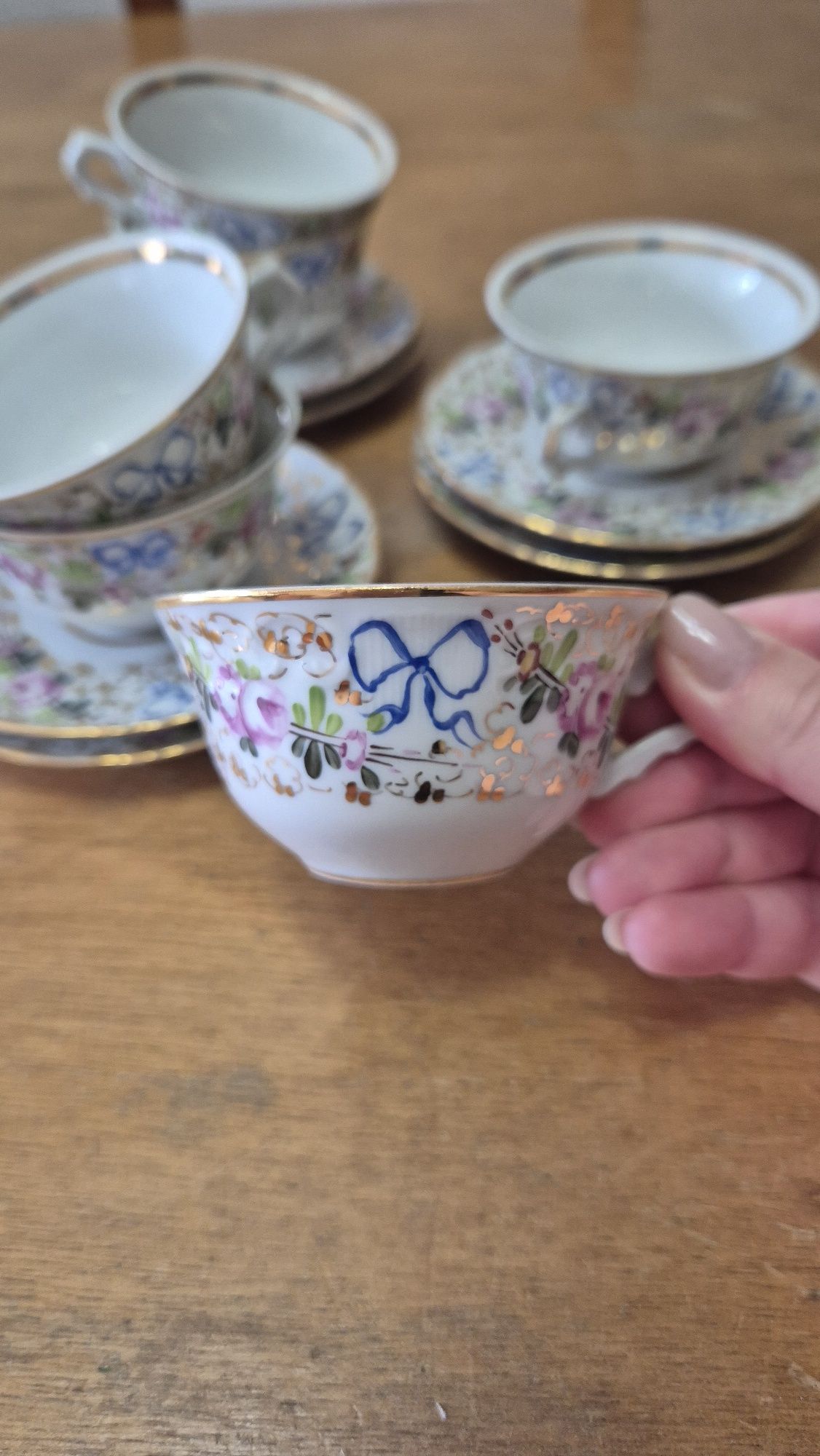 Conjunto de 6 chávenas de café com pires da Vista Alegre