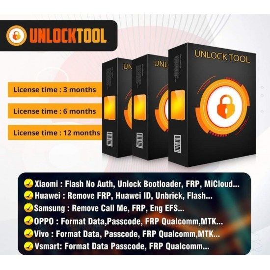 Unlocktool ліцензія 3/6/12 місяців