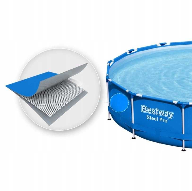 basen stelażowy ogrodowy rodzinny 305x76 BESTWAY ZESTAW 4w1