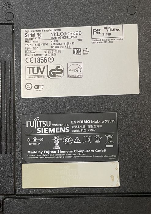 Fujitsu Siemens Esprimo x9515