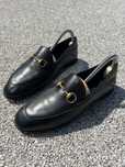 Gucci Brixton Leather Loafers Moccasins 37 loafersy damskie czarne