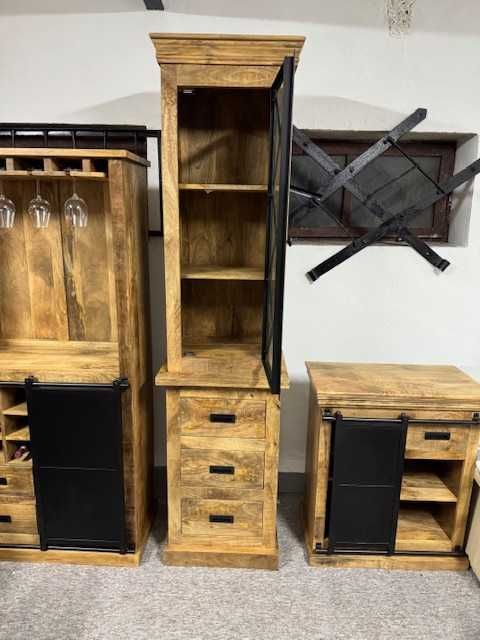 Wyjatkowa witrynka słupek szafka styl LOFT Nowa F-Vat