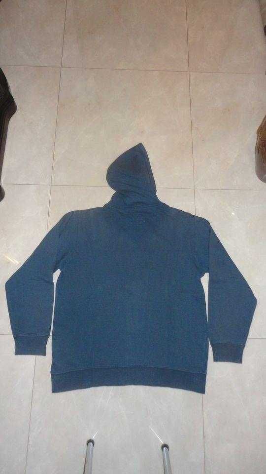 Sweatshirt hoodie de homem azul J. Casual