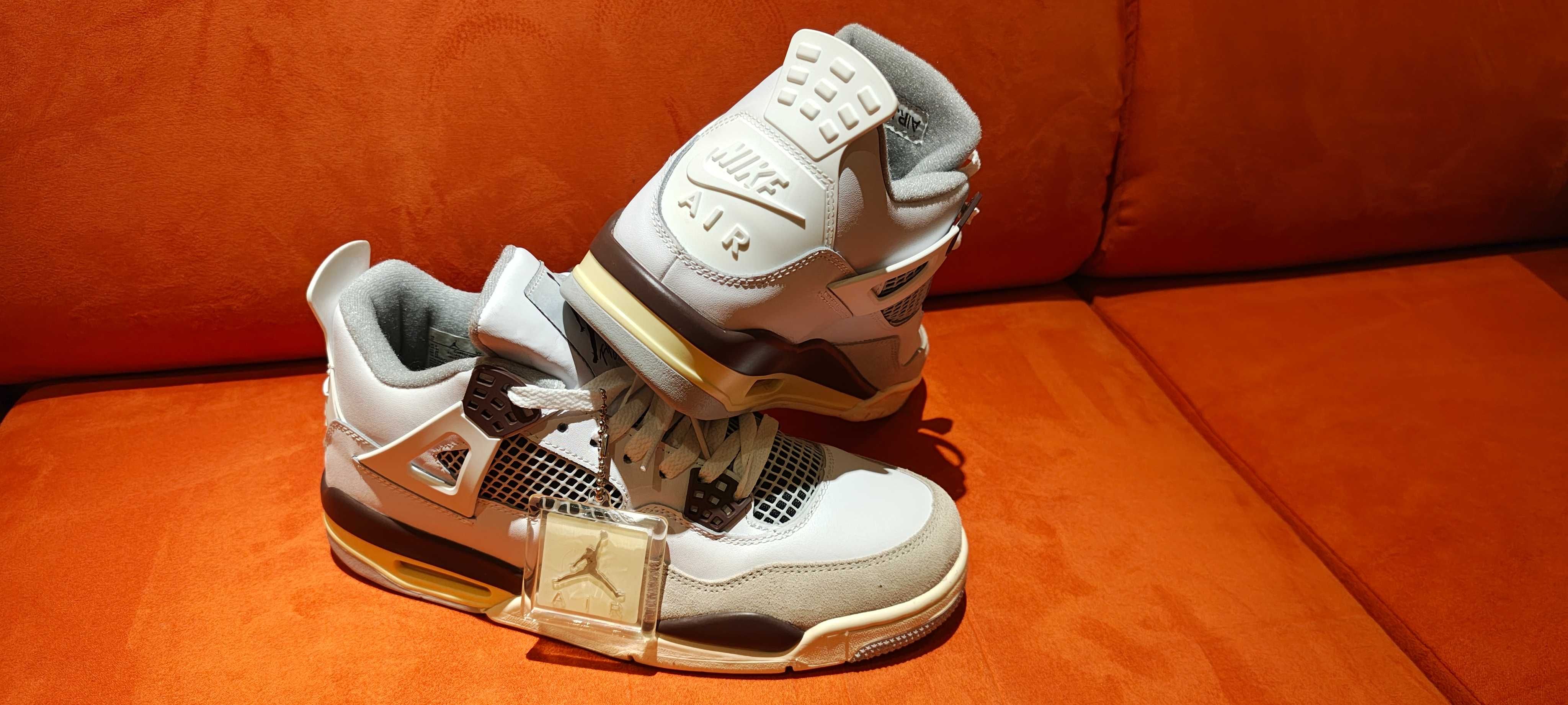 Buty Nike Air Jordan 4 Retro Białe r.44