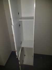 Biała szafka łazienkowa. Wys. 183 cm