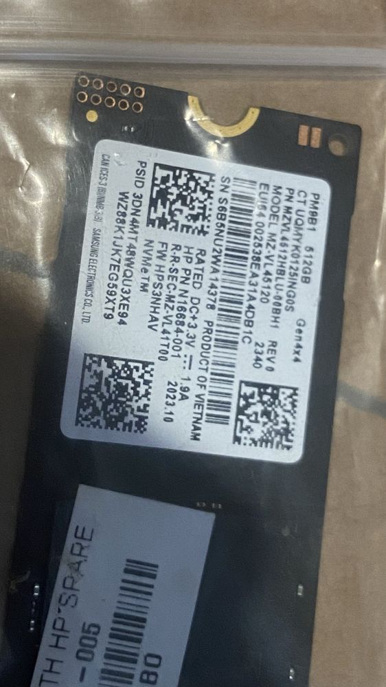 SSD M2 Samsung 512 Gb