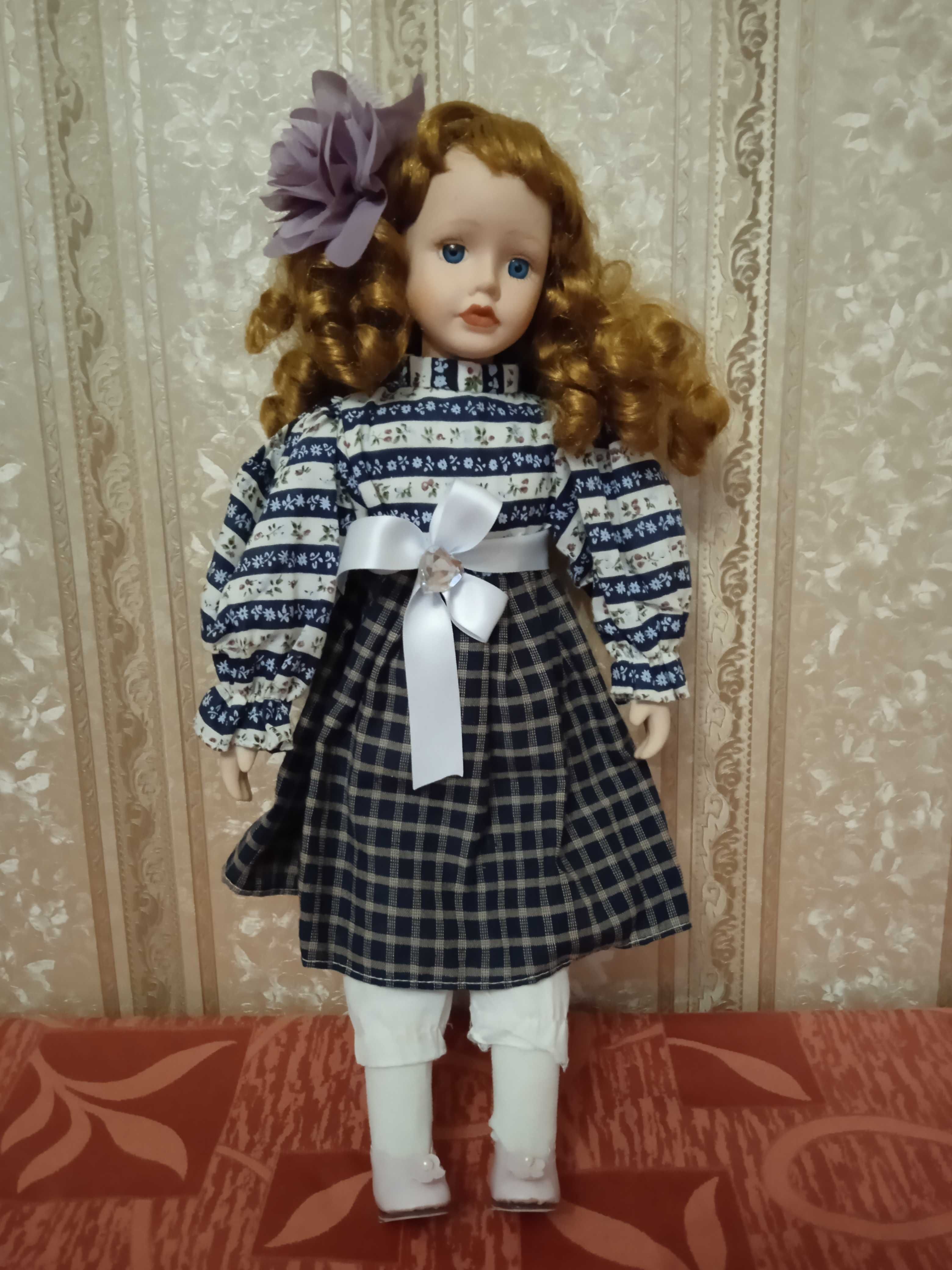 Кукла коллекционная Германия, фарфоровые голова и руки. Ручная работа.