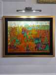 Obraz olejny na płótnie Jakub Chomicki 76x96cm Oprawiony złota rama