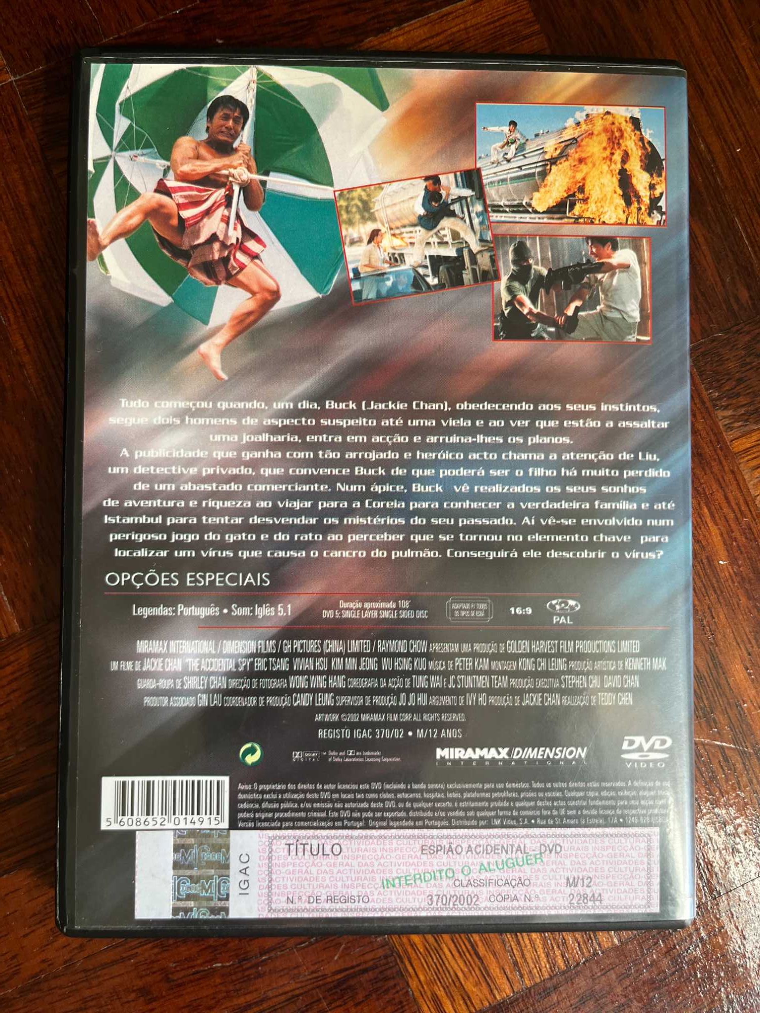 DVD O espião acidental (Chan, 2001)