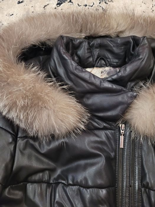 Зимова куртка шкіра