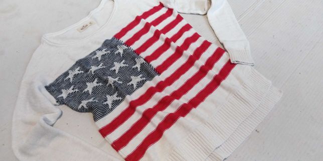 ABERCROMBIE HOLLISTER sweterek bluzka XS/S nowy śliczny z USA letni