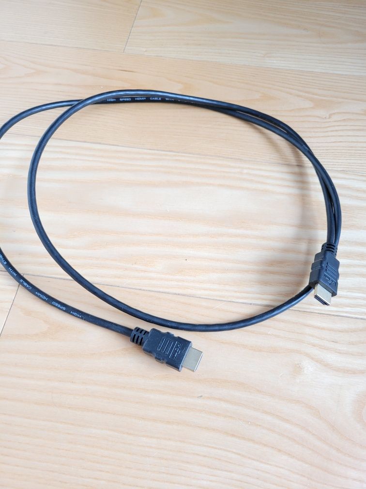 Kabel HDMI z with Ethernet 1.5 metra czarny proste końcówki