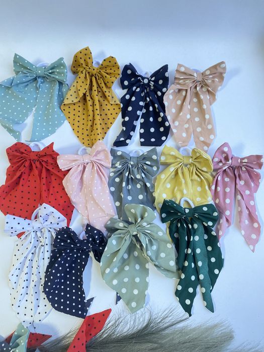 Резинка твилли, платком тканевая кожа Луи  бант