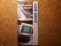 Panfleto Nintendo Game Boy com jogos (novo, 1992, raro)