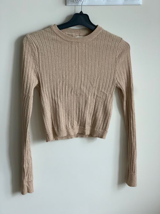 Укорочена кофта стильного бежевого кольору