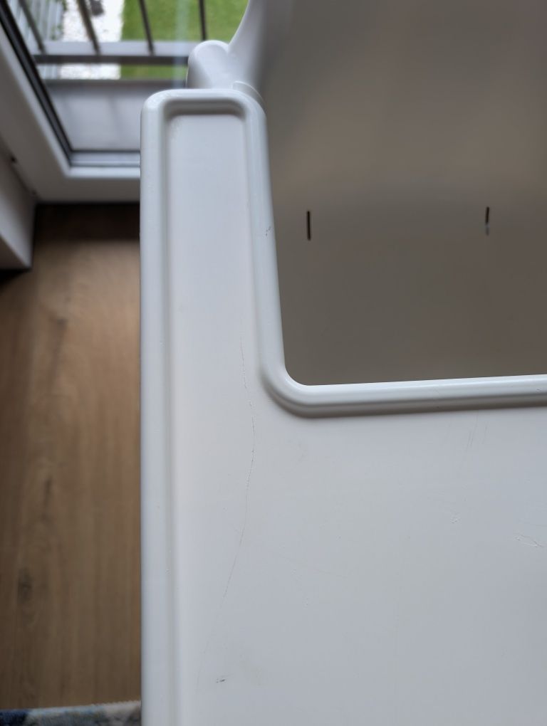 Krzesełko Ikea + podnóżek drewniany
