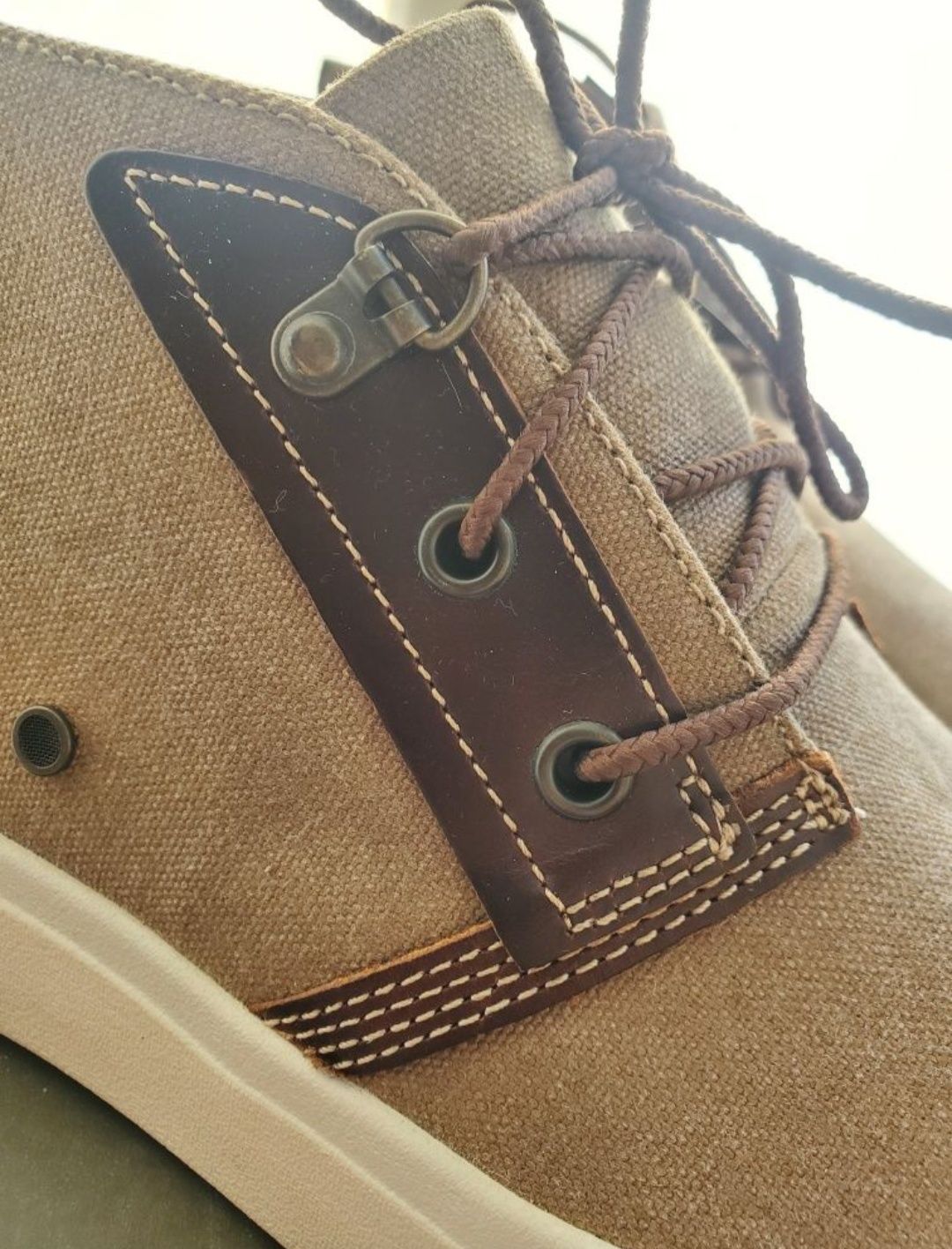 Коричневые ботинки (кеды) Timberland Amherst Canvas Chukka