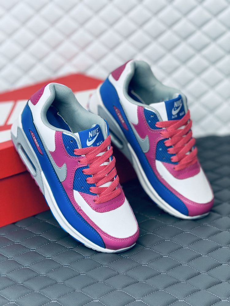 Женские кожаные кроссовки Nike air max 90 кожа
