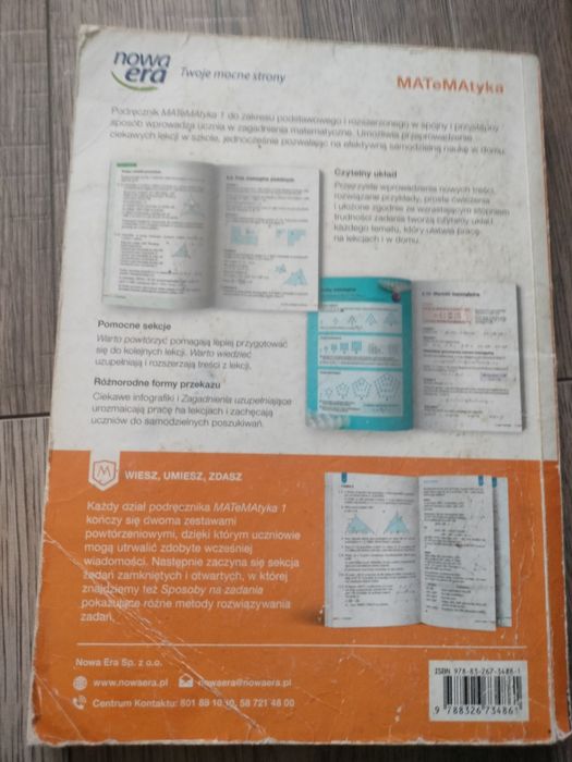 Podręcznik Matematyka 1 zakres podstawowy i rozszerzony