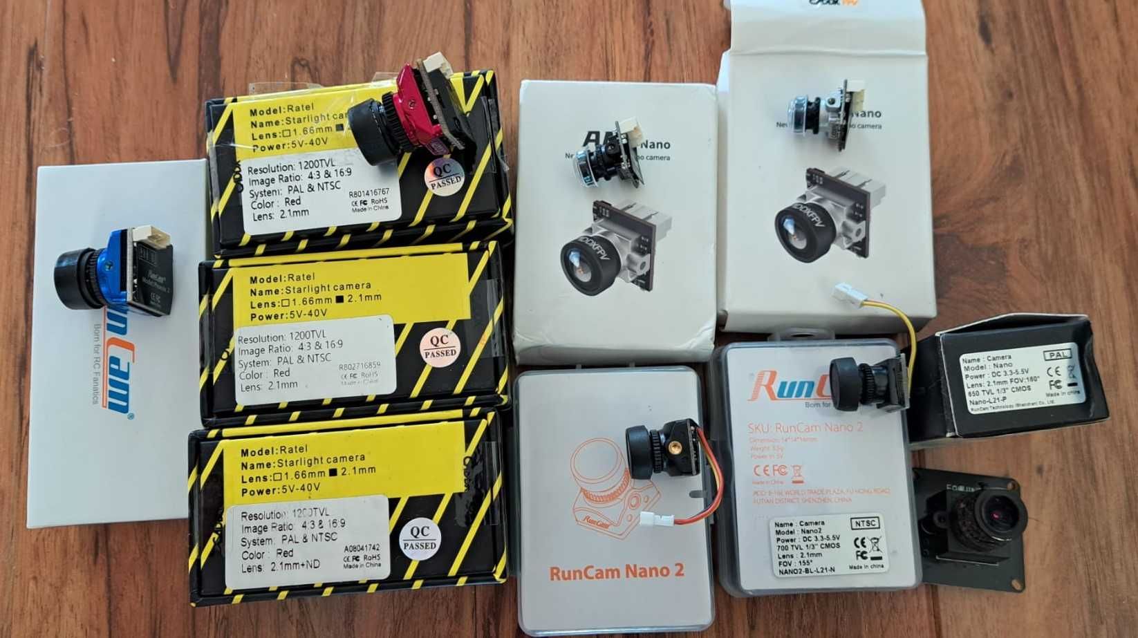 Kamery FPV Caddix Ant Ratel , Runcam nano, nano2,