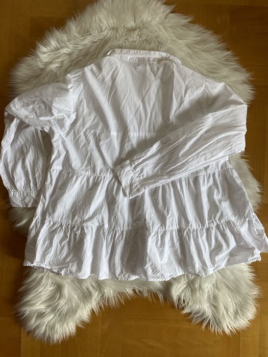 Koszula biała damska z długim rękawem sinsay L na guziki