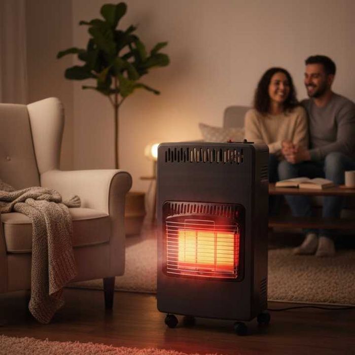 Piecyk Gazowy na Butlę Ogrzewacz Grzejnik Zestaw Reduktor Wąż 4,2kW