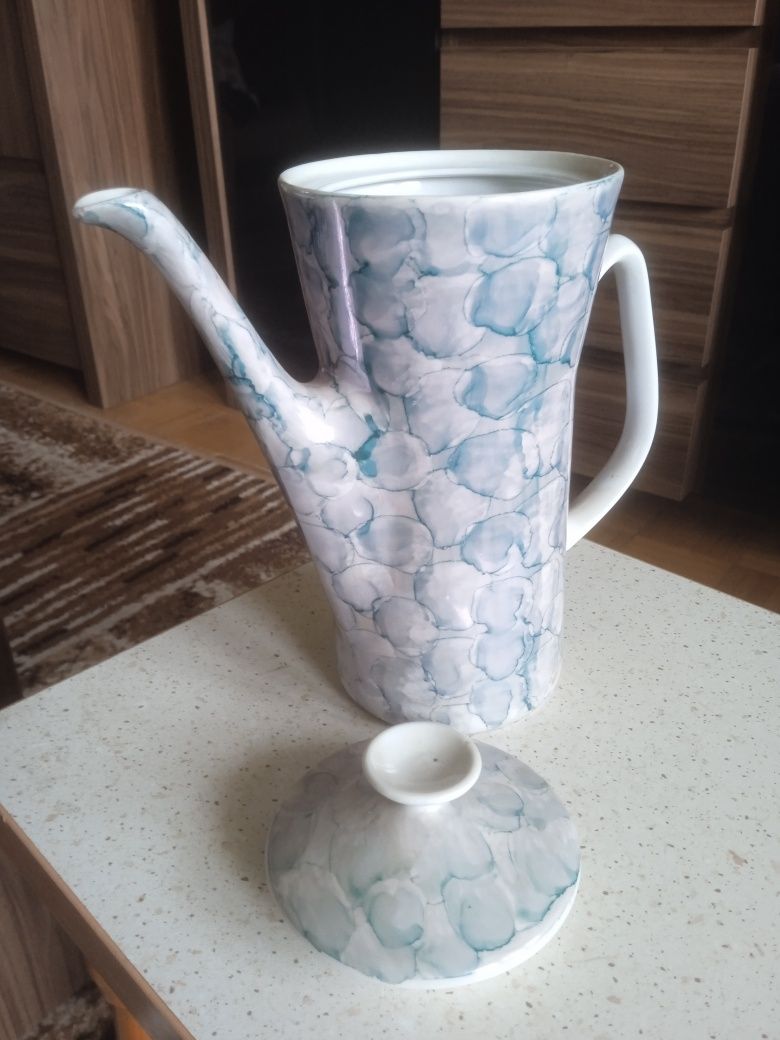 Markowy stary sygnowany serwis do kawy z porcelany - Włocławek.