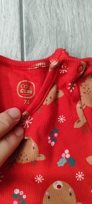 Body-sukienka na święta r.74