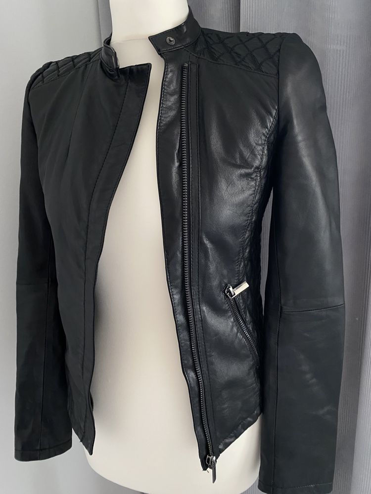 Nowa damska kurtka skórzana Zara XS