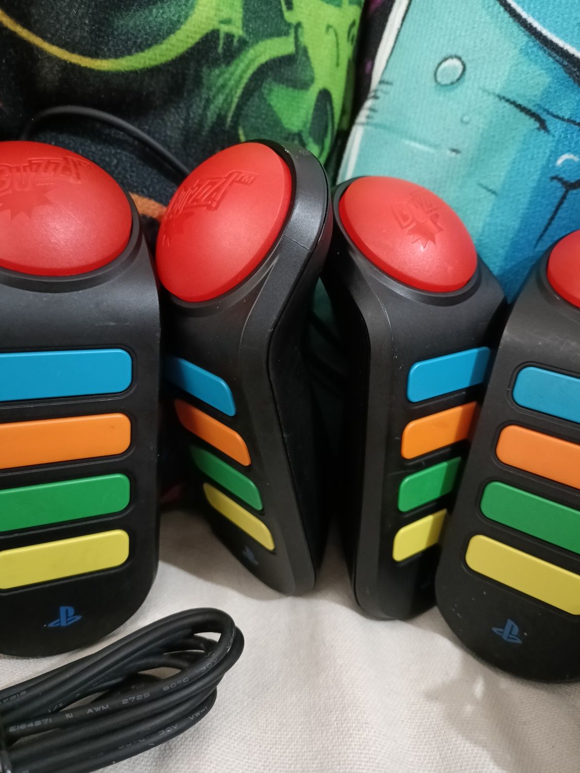 Comandos originais BUZZ PlayStation 2 e 3