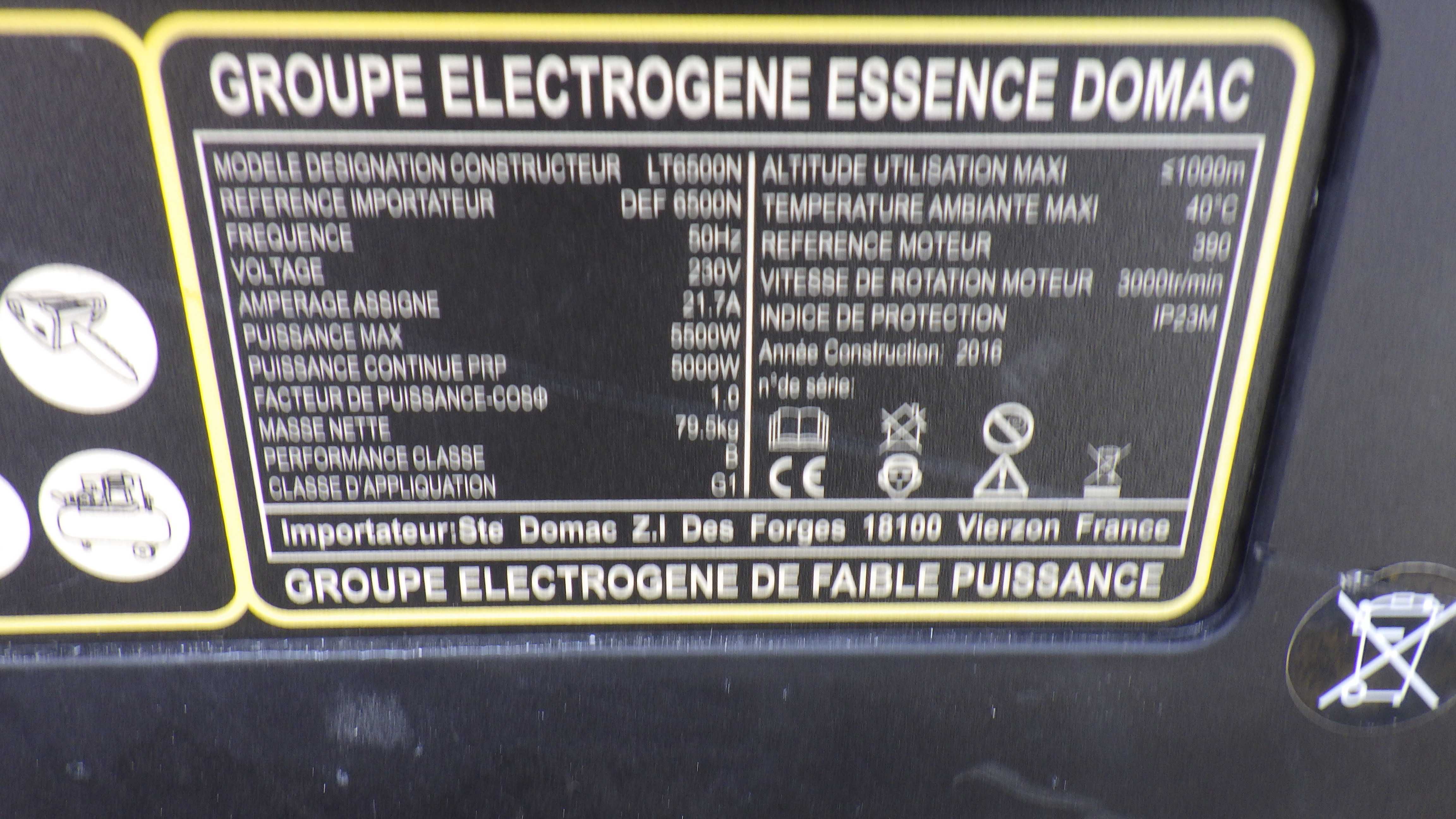Agregat Prądotwórczy Generator Pradu 5. 5 Kva Oryginalny , Sprowadzony