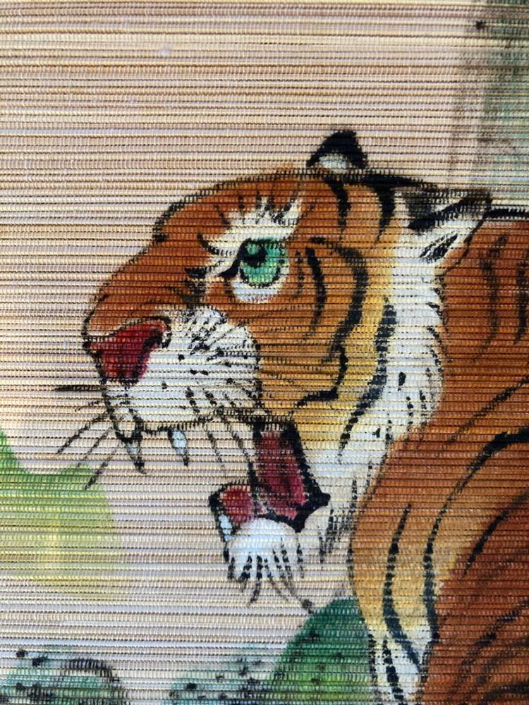 Nowy chiński obraz ręcznie malowany bambus tygrys