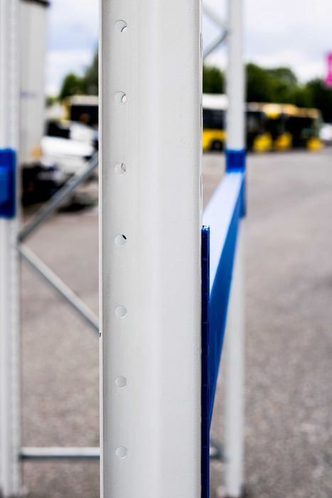 Regał magazynowy paletowy NOWY 9 miejsc paletowych wys. 2 m. Warsztat.