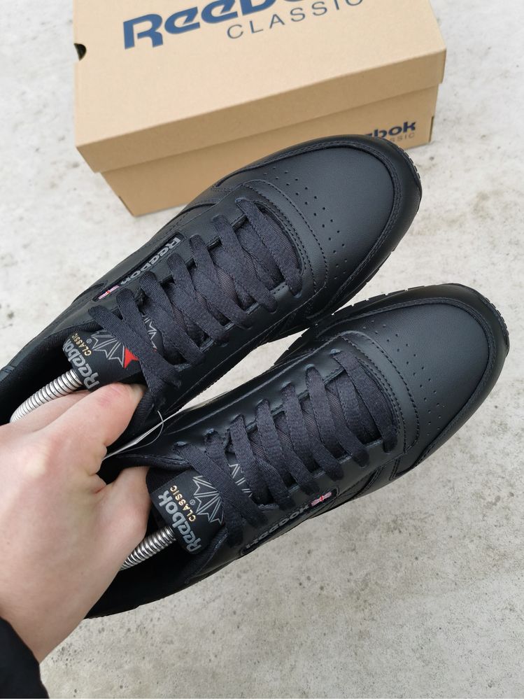 ОРИГІНАЛ Reebok Classic Leather Black 3912 кросівки оригінал
