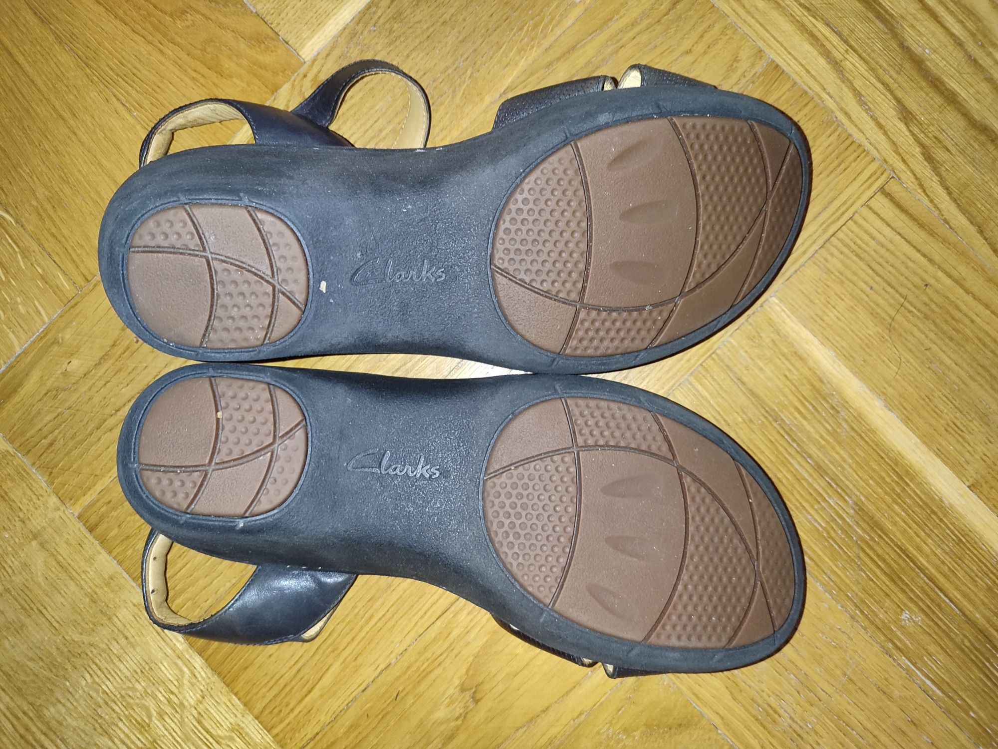 Женские кожаные сандалии - босоножки clarks unstructured р.41