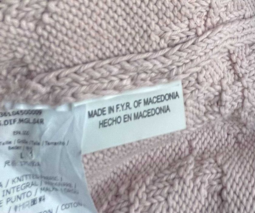 Жіночий бавовняний светр світлорожевий розмір L для вагітних