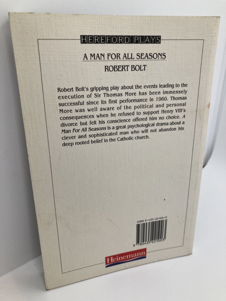 A Man For All Seasons de Robert Bolt