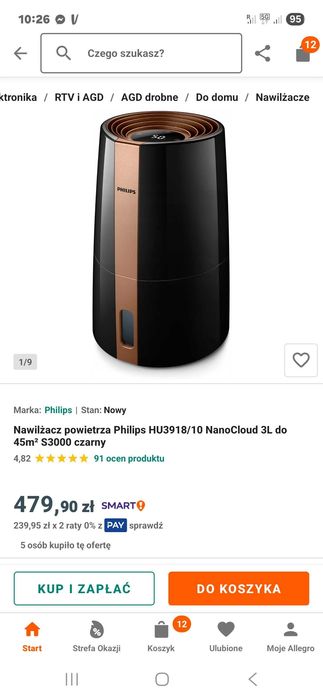Nawilżacz powietrza Philips Serie 3000