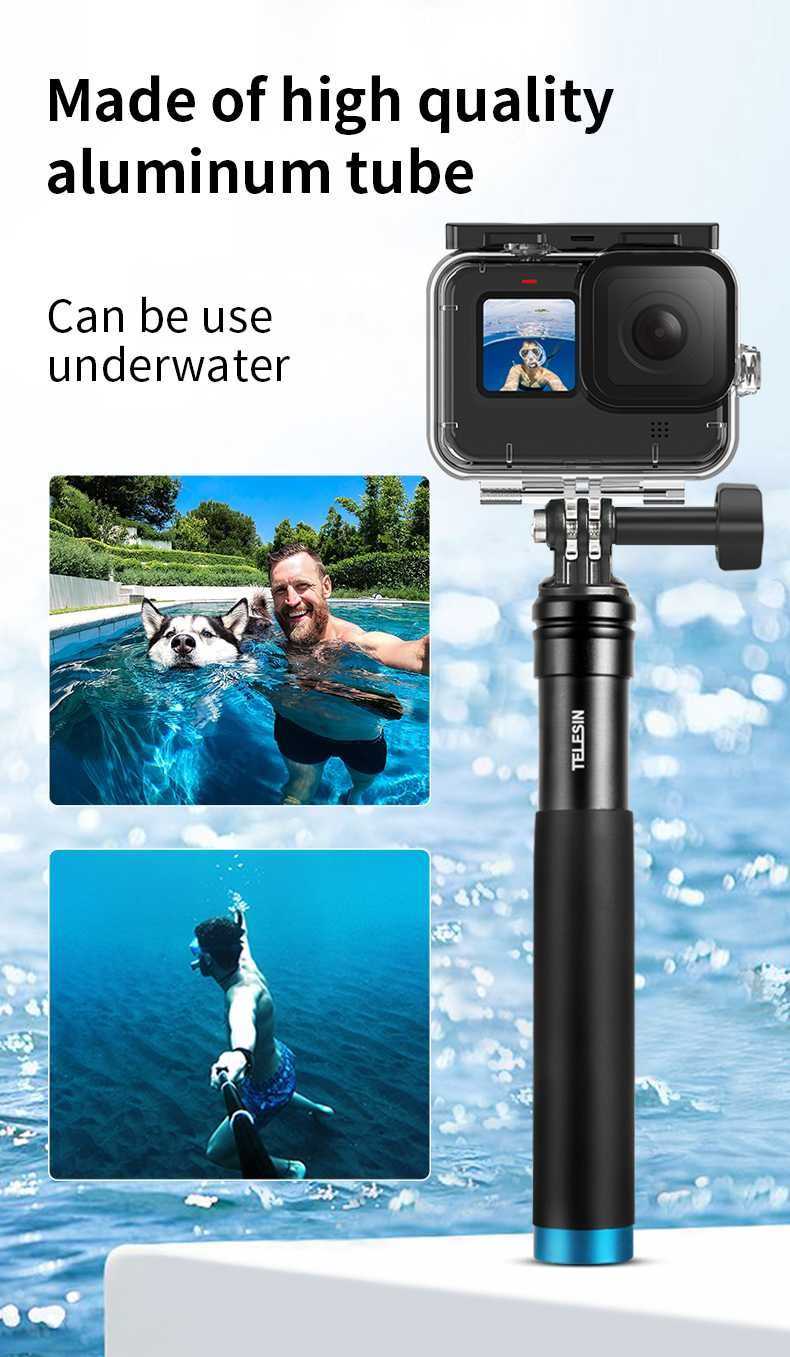 Kijek TELESIN 0.9M do Selfie pasuje do GoPro Insta360 DJI OSMO Action