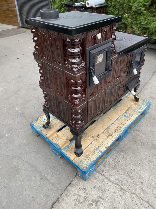 piec kaflowy kuchenny, kuchnia kaflowa kuchnia wiejska angielka