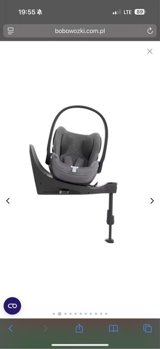 Fotelik samochodowy z bazą ( obracany na isofix)