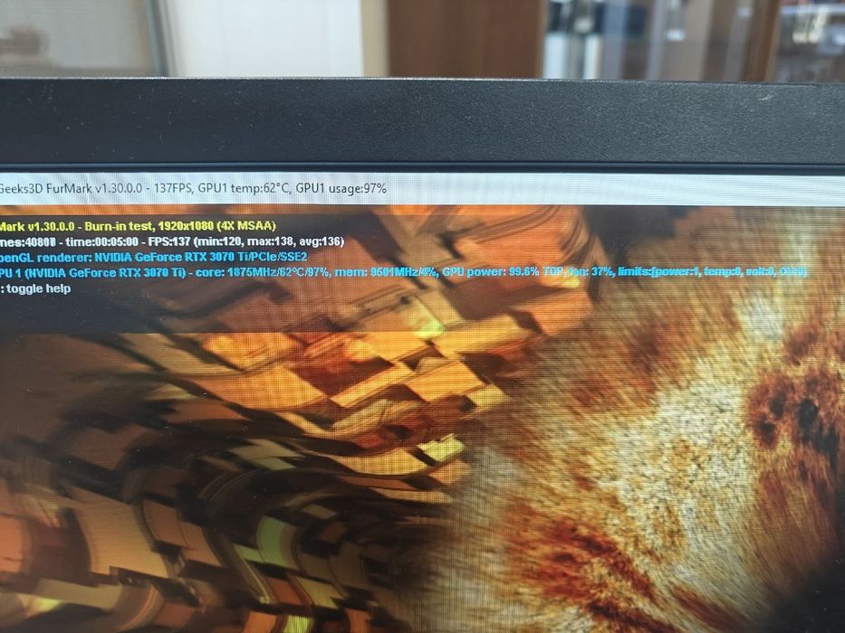 Видеокарта ASUS TUF gaming rtx 3070 ti