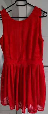Sukienka czerwona wizytowa M Pimkie