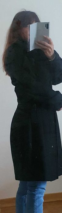 Casaco comprido preto